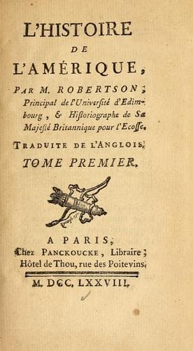 Tapa de L'histoire de l'Amerique