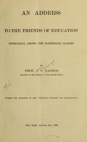 Tapa de An address to the friends of education especially among the illiterate classes