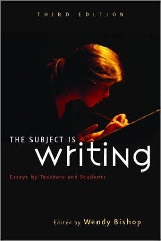 Tapa de The Subject Is Writing