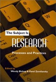 Tapa de The subject is research