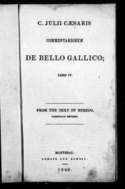 Tapa de C. Julii Cæsaris commentariorum De Bello Gallico