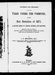 Tapa de Paris under the Commune, or, The red rebellion of 1871