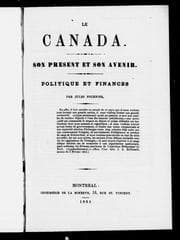 Tapa de Le Canada, son présent et son avenir