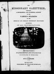 Tapa de The missionary gazetteer