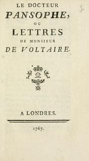 Tapa de Le docteur Pansophe, ou Lettres de Monsieur Voltaire