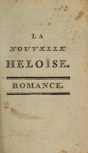 Tapa de La Nouvelle Heloïse