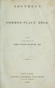 Tapa de Common-place book