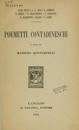 Tapa de Poemetti contadineschi