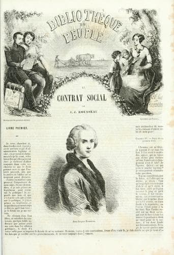Tapa de Le contrat social