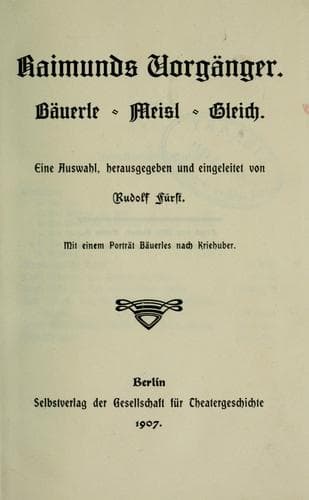 Tapa de Raimunds Vorgänger