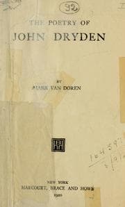 Tapa de The poetry of John Dryden