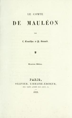 Tapa de Le comte de Mauléon