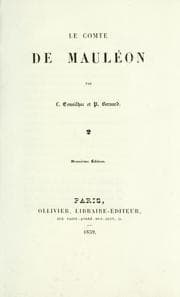 Tapa de Le comte de Mauléon