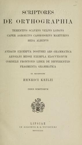 Tapa de Grammatici latini