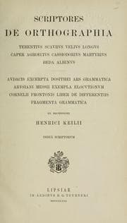 Tapa de Grammatici latini