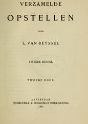 Tapa de Verzamelde opstellen. Tweede bundel