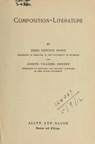 Tapa de Composition-literature