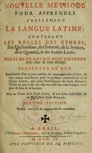 Tapa de Nouvelle methode pour apprendre facilement la langue latine