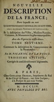 Tapa de Nouvelle description de la France