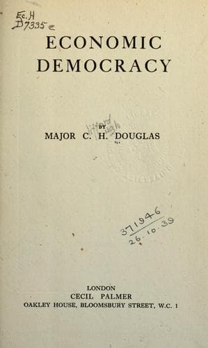Tapa de Economic democracy
