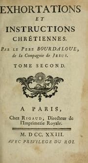 Tapa de Exhortations et instructions chrétiennes