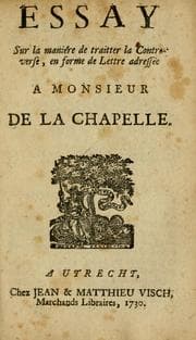 Tapa de Essay sur la manière de traitter la controverse