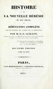 Tapa de Histoire de la nouvelle hérésie du 19e siècle