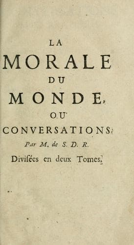 Tapa de Conversations morales ...