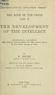 Tapa de The mind of the child