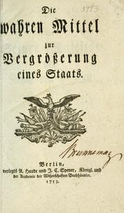 Tapa de Die wahren Mittel zur Vergrösserung eines Staats