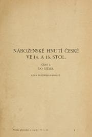 Tapa de Náboenské hnutí eské ve 14. a 15. stol