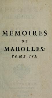 Tapa de Mémoires de Michel de Marolles