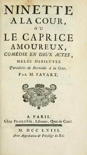 Tapa de Ninette à la cour