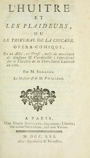 Tapa de L'huitre et les plaideurs