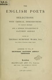 Tapa de The English poets