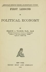 Tapa de First lessons in political economy