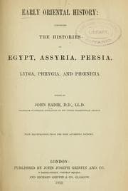 Tapa de Early Oriental history