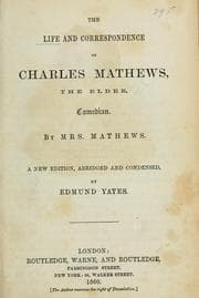 Tapa de The life and correspondence of Charles Mathews, the elder, comedian