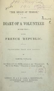 Tapa de "The reign of terror," or the diary of a volunteer of the year 2 of the French Republic