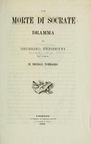 Tapa de La morte di Socrate
