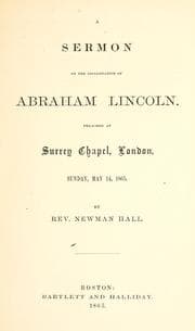 Tapa de A sermon on the assassination of Abraham Lincoln