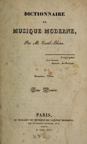 Tapa de Dictionnaire de musique moderne