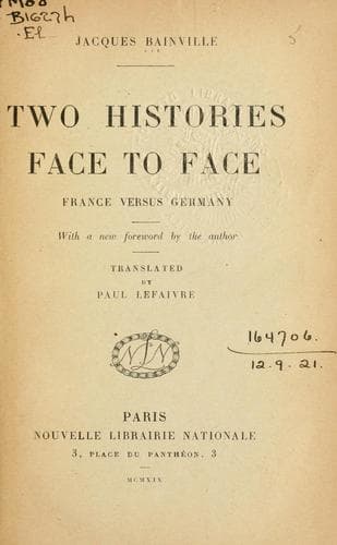Tapa de Two histories face to face