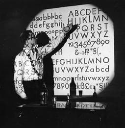 Tapa de La typographie au tableau noir