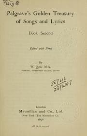 Tapa de Golden Treasury of songs and lyrics: Book second