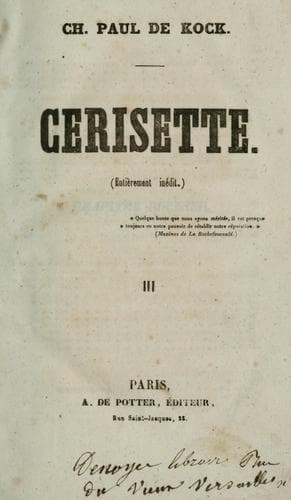 Tapa de Cerisette