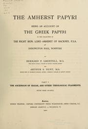 Tapa de The Amherst papyri