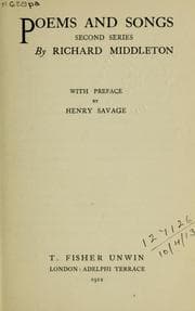 Tapa de Poems and songs