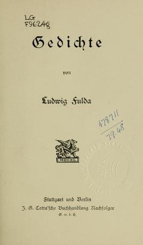 Tapa de Gedichte