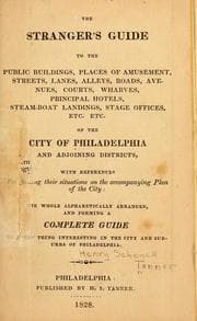 Tapa de The stranger's guide to the public buildings, places of amusement, streets, ..